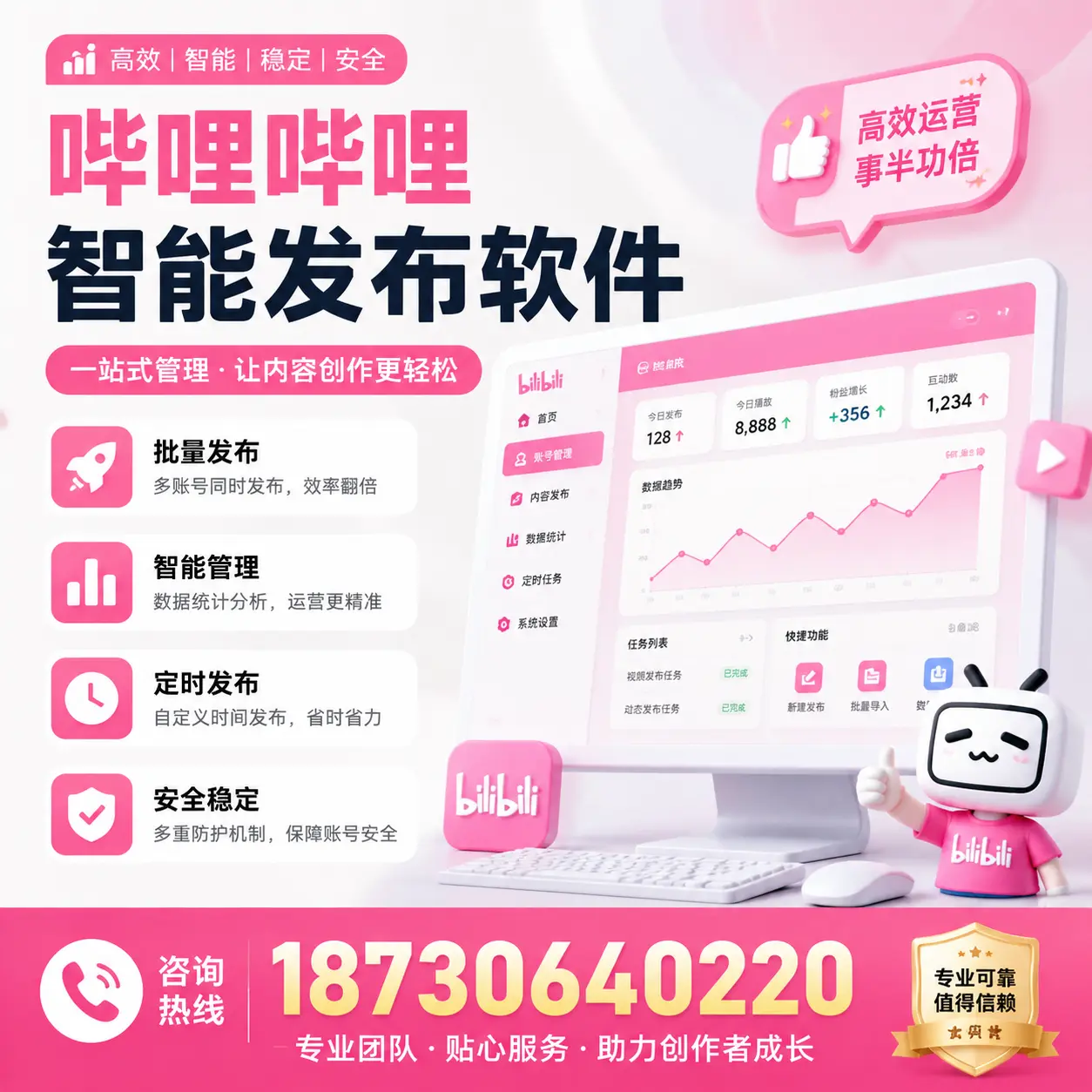 如何评估哔哩哔哩智能发布软件的ROI?日喀则 企业必读